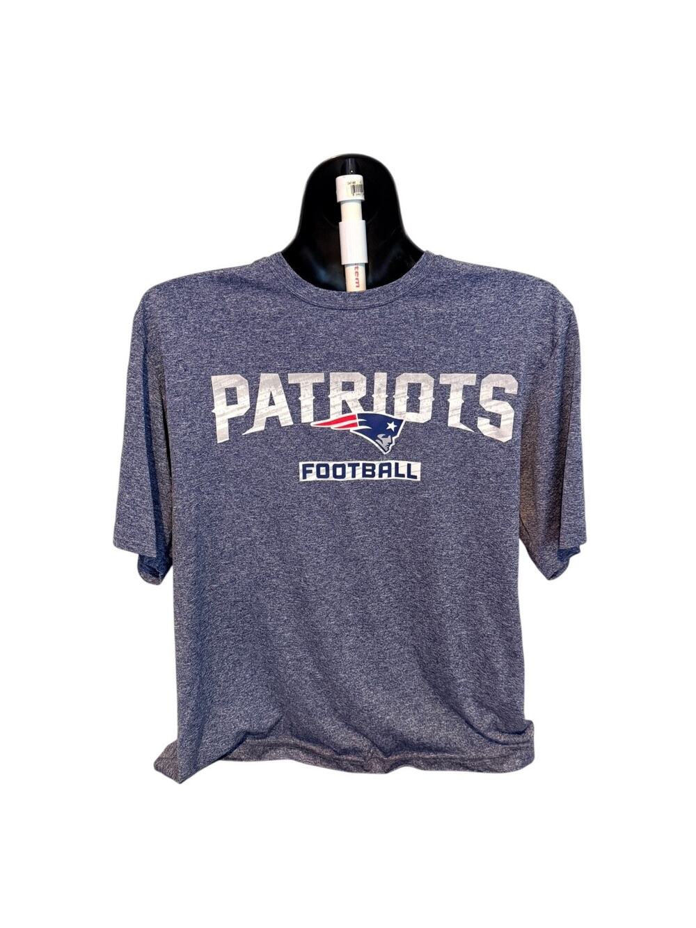 NFL Team Apparel TX3 Cool New England Patriots Mens Large Blue Athletic